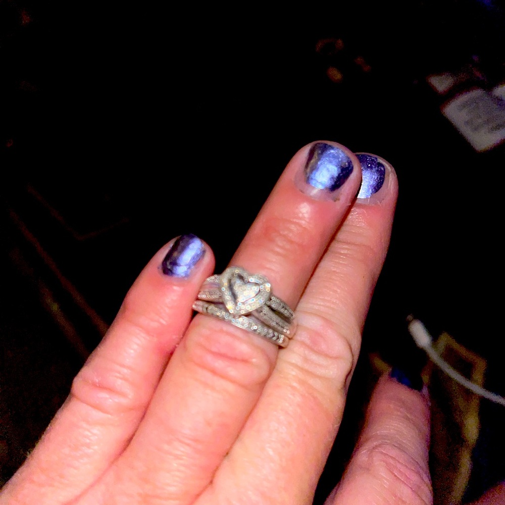 Silver and DiamondsWedding set size 7